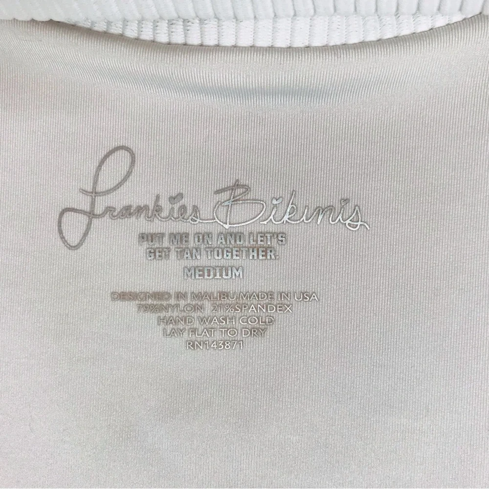FRANKIE'S BIKINIS Hanalei Ribbed Top Cloud Reversible